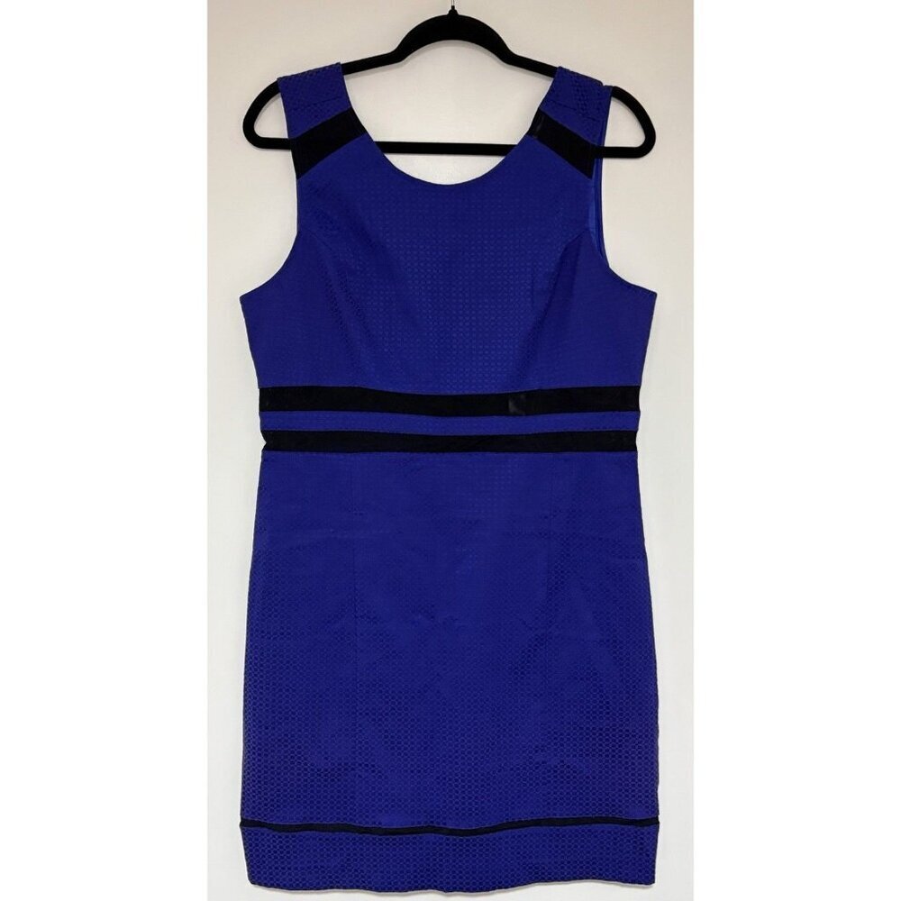 Walter by Walter Baker Women’s Blue And Black Sleeveless Sheath Dress NWT Size L